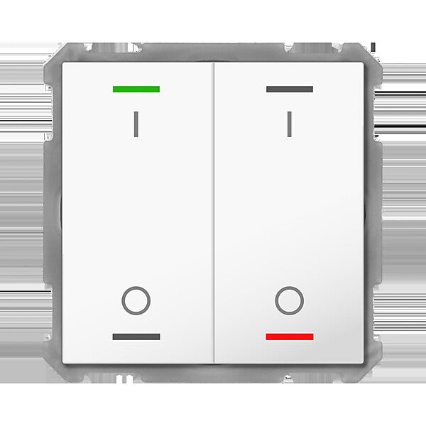 MDT technologies Taster Light 63 2-fach RGBW,Studiows,glä BE-TAL63T2.B1
